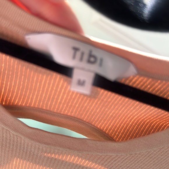 Tibi Giselle stretch sweater circle openback pullover - Picture 4 of 4